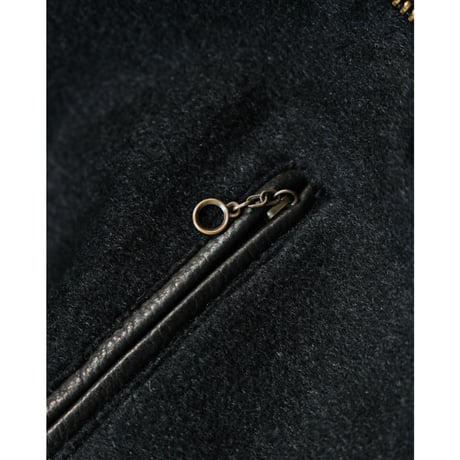 MAATEE&SONS DEAR LEATHER VEST 裏カシミヤ