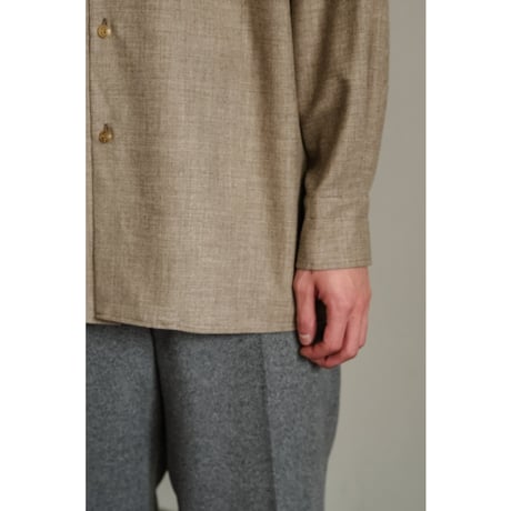 MAATEE&SONS Ex. "NATURAL YAK" OPEN COLLAR SHIRTS