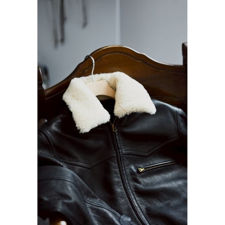 MAATEE&SONS Ex. DEER LEATHER JK 襟MOUTON