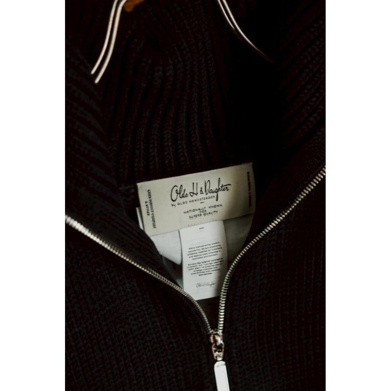 Olde H & Daughter WOOSTED WOOL DRIVERS KNIT JAC