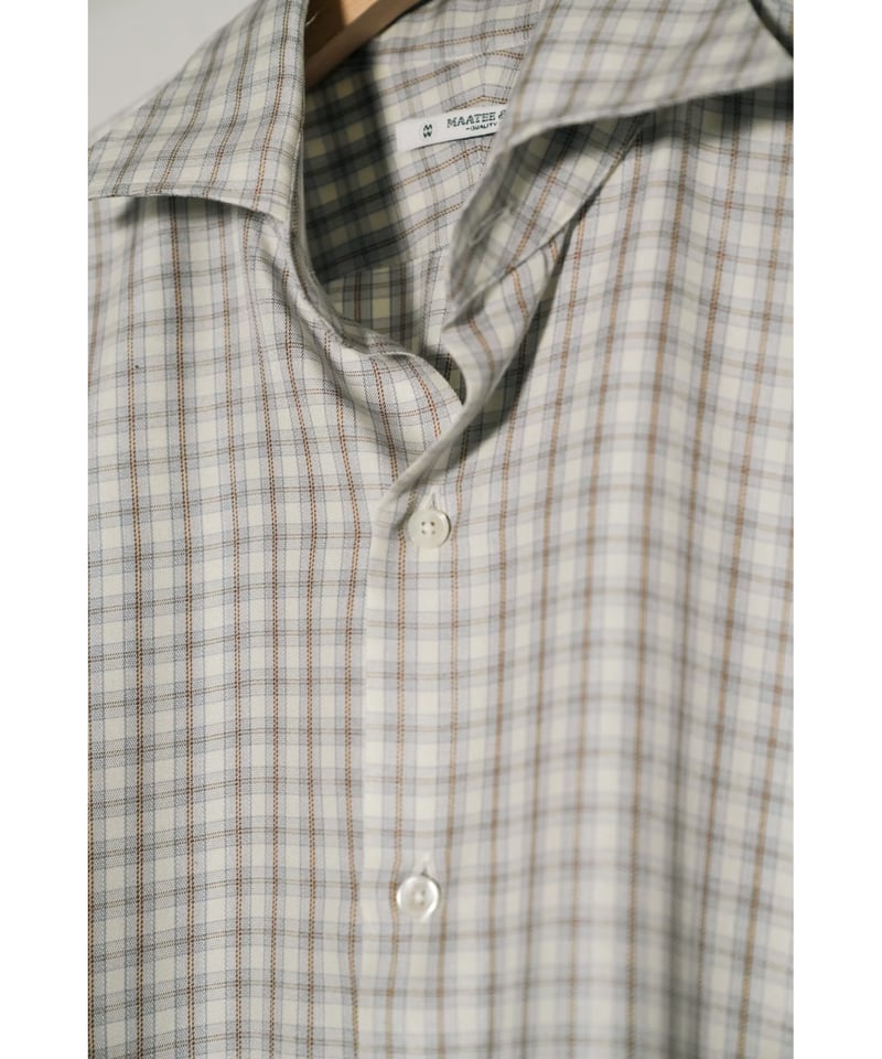 トップス MAATEE&SONS LYAN SILK / MIX CHECK MAATEE&SONS マーティーアンドサンズ】LYAN SILK MIX CHECK