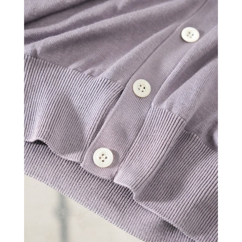 Olde H & Daughter SILK PLAIN STITCH CARDIGAN |