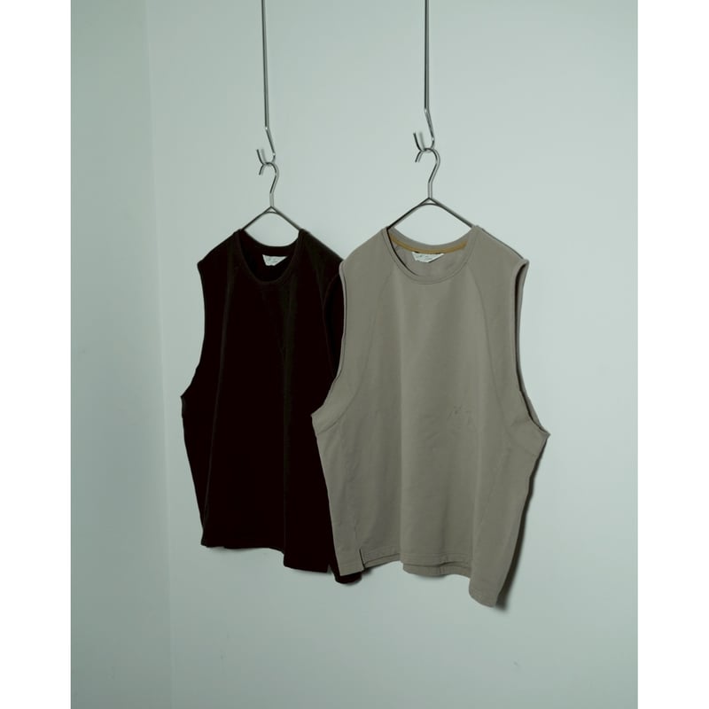 トップス ANCELLM FADED SLEEVELESS T-SHIRT BEIGE 1 FADED SLEEVELESS T-SHIRT(BEIGE) – ANCELLM