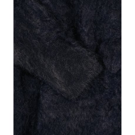 Olde H & Daughter FUR CASHMERE V-NECK KNITWEAR