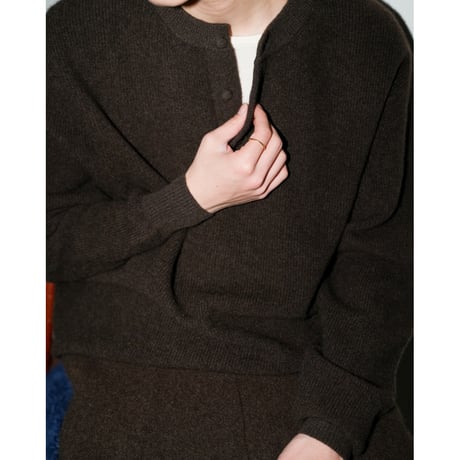 WALENODE  innocent YAK Henley-neck sweater