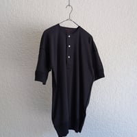 Olde Homesteader INTERLOCK HENLEY NECK SHORT SLEEVE