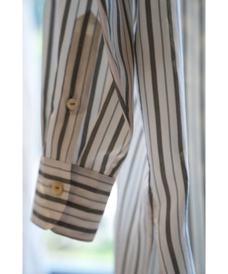 トップス MAATEE&SONS STRIPE PULL OVER SHIRTS PULL OVER SHIRT