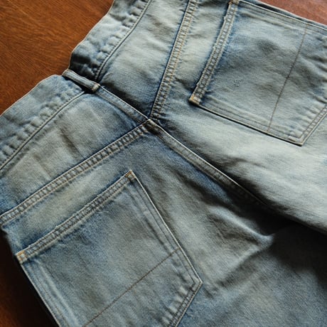 ANCELLM AGING SELVEDGE TAPERED 5P DENIM PANTS