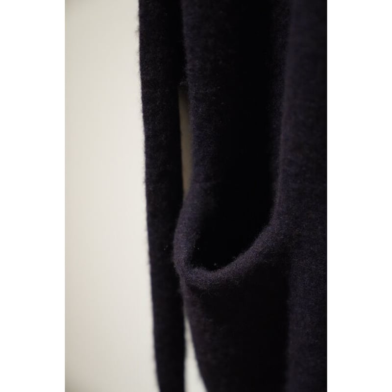 MAATEE&SONS Ex. CASHMERE SHAGGY 2 N/B CARDIGAN 
