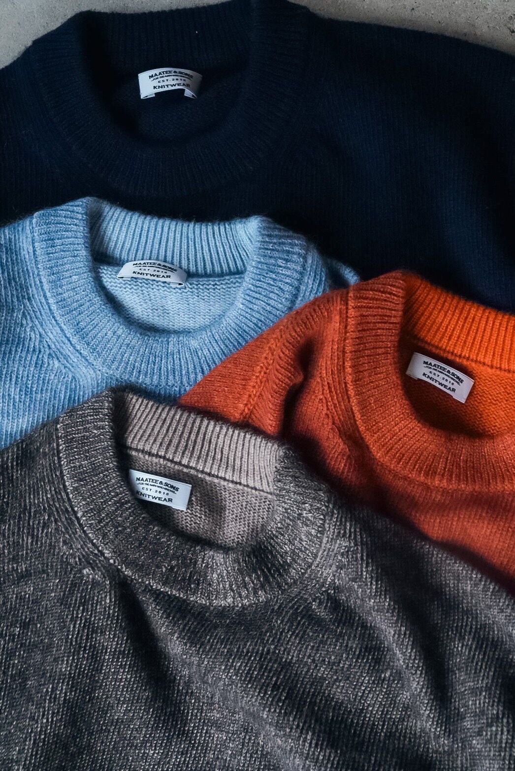 MAATEE&SONS BLACK ALPACA 裏CASHMERE ひょっとこ P/O SW MAATEE&SONS BLACK ALPACA 裏CASHMERE ひょっとこ P/O SW