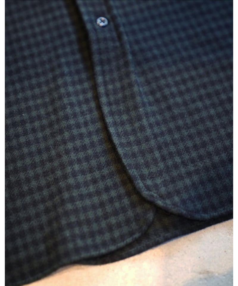 MAATEE&SONS Ex. CASHMERE GINGHAM WORK SHIRT | M MAATEE&SONS Ex. CASHMERE GINGHAM WORK SHIRT | M