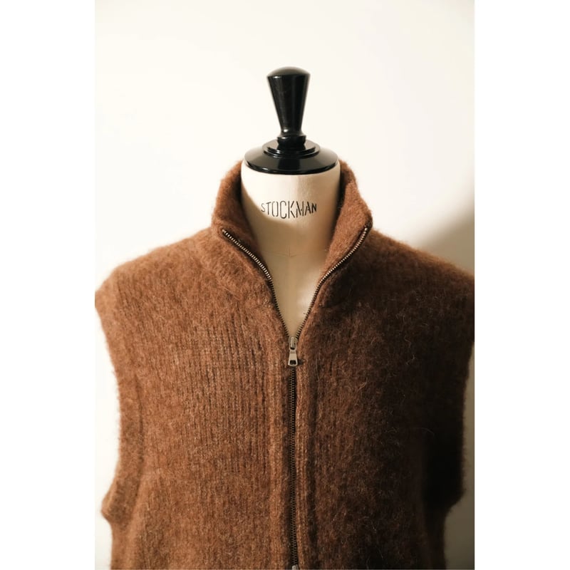 MAATEE&SONS RBALPACA-CASHMERE/MINK 畦ひょっとこ起毛ZIP