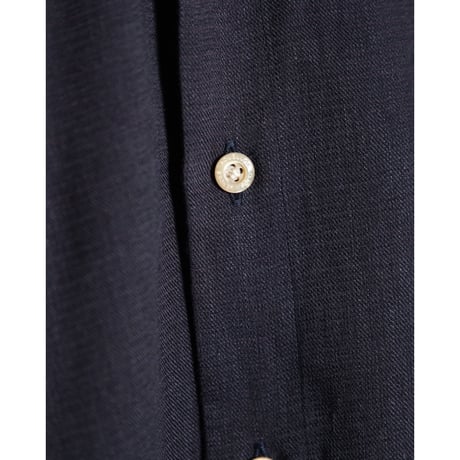 Aquellos Ojos Verdes "Luxe Linen" Classic open collar shirt