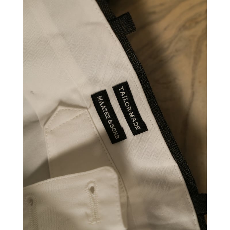 MAATEE&SONS TAILORED &PANTS 杢GLEN MAATEE&SONS SET UP TROUSER 2 