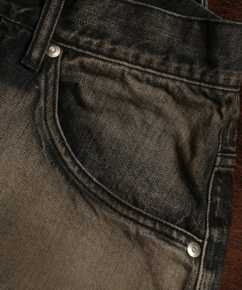 ANCELLM AGING WIDE DENIM 5P PANTS | MusterWerk ANCELLM AGING WIDE DENIM 5P PANTS | MusterWerk