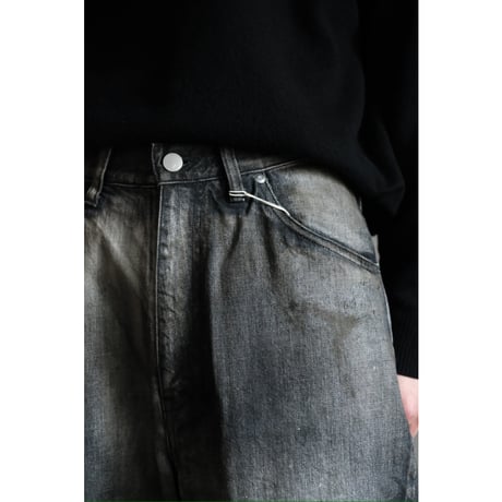 ANCELLM AGING MIDDLE STRAIGHT 5P DENIM PANTS