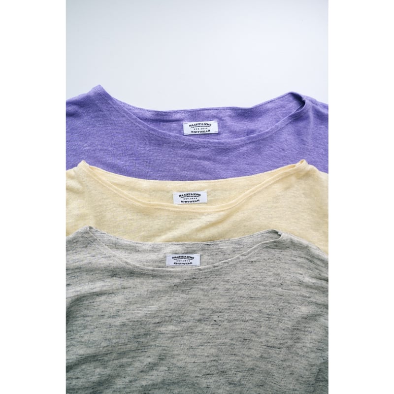 MAATEE&SONS L/S BOAT TEE LINEN天竺 | MusterWerk