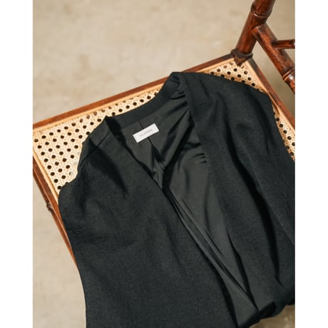 WALENODE Extreme narrow linen Haori Vest