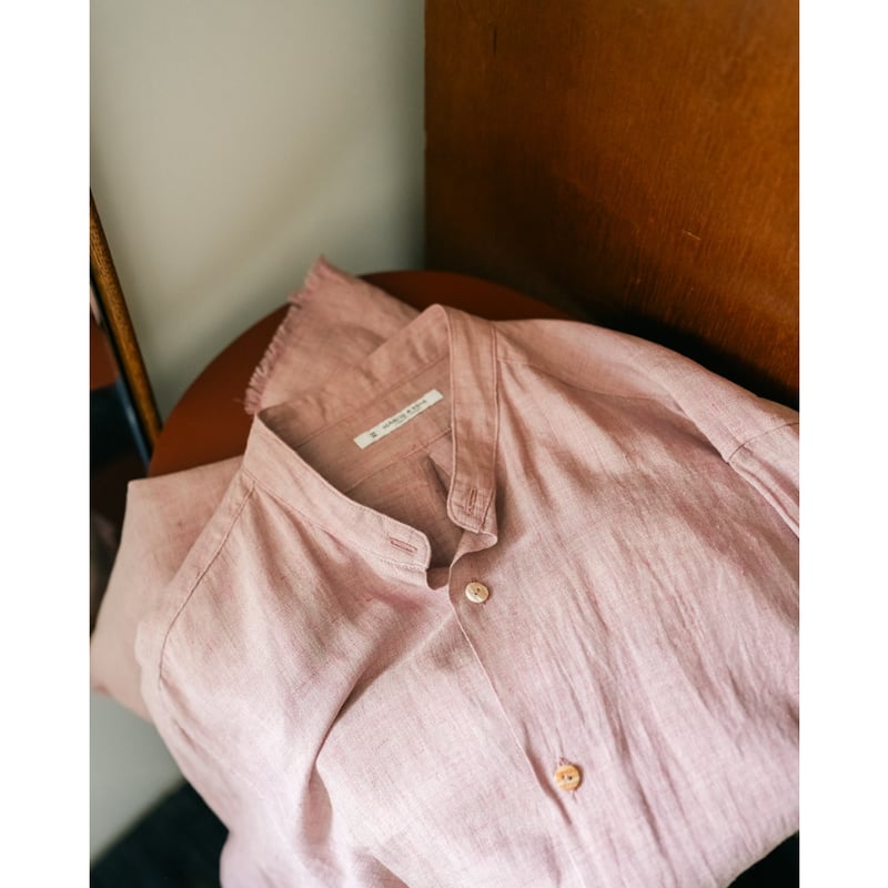 MAATEE&SONS LINEN FRINGE SHIRTS 鉄焙煎 | MusterWerk