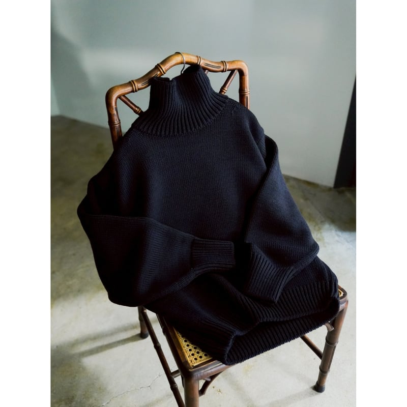 Olde H & Daughter WOOSTED WOOL TURTLE NECK P/O