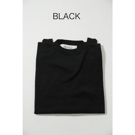 【more variation】Olde H & Daughter SILK PLAIN STITCH CREW NECK P/O