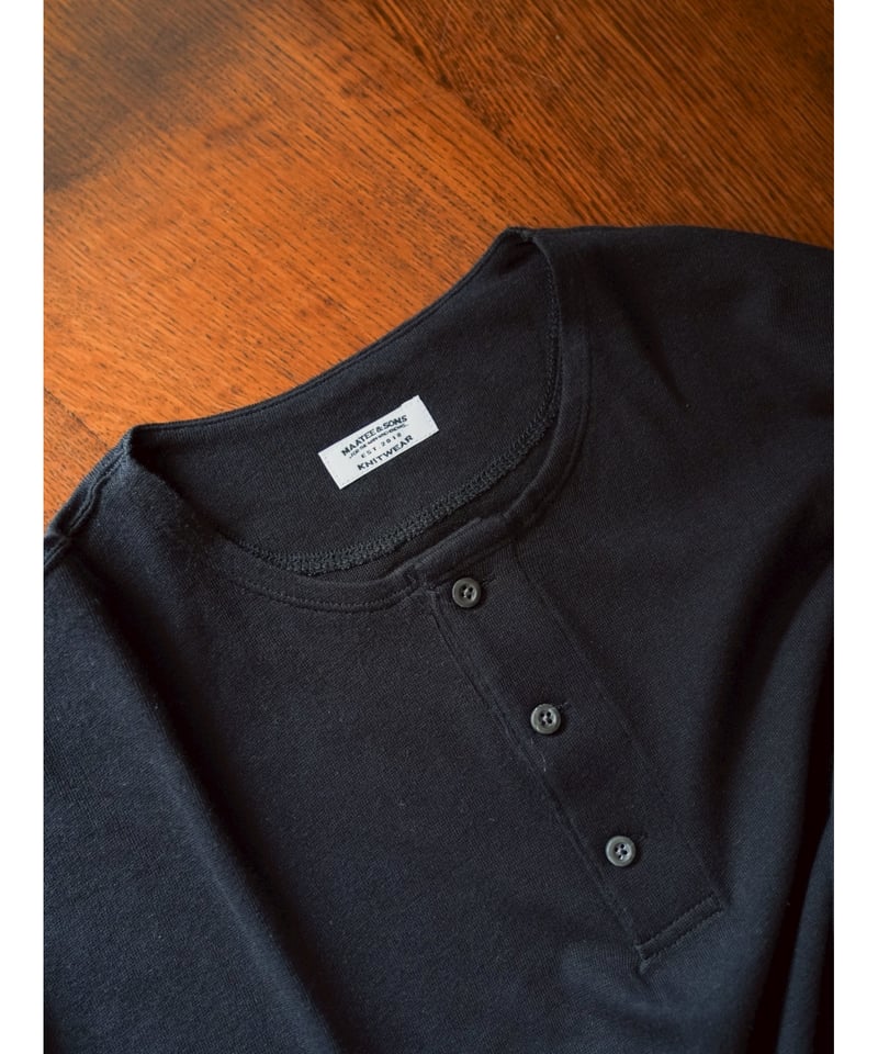 別注MAATEE&SONS Henley Neck Tee MAATEE&SONS /EX. HENLEY NECK L/S TEE (BLACK) | LiNN