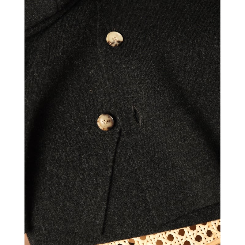 The CLASIK MILLED FINE WOOL SHIRT CARDIGAN | Mu