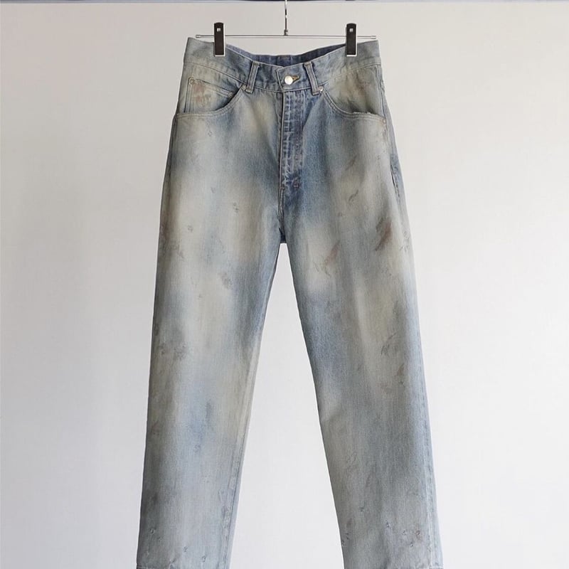 ANCELLM SELVEDGE DENIM STRAIGHT 5P PANTS | Must