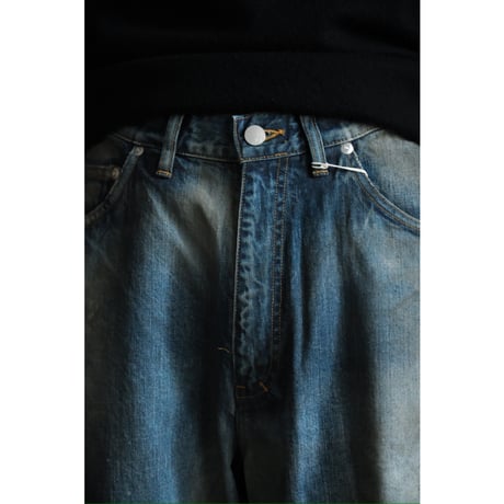 ANCELLM AGING MIDDLE STRAIGHT 5P DENIM PANTS