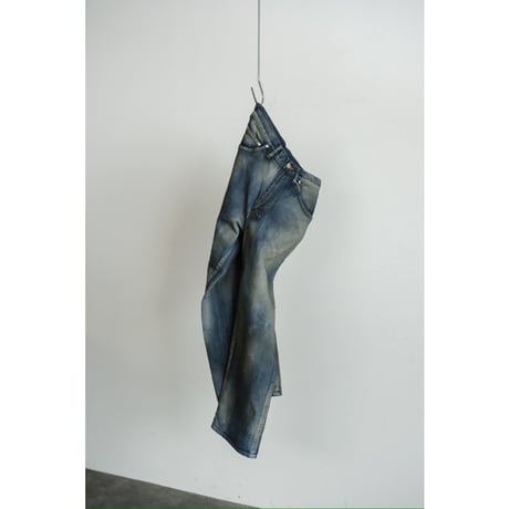ANCELLM AGING MIDDLE STRAIGHT 5P DENIM PANTS