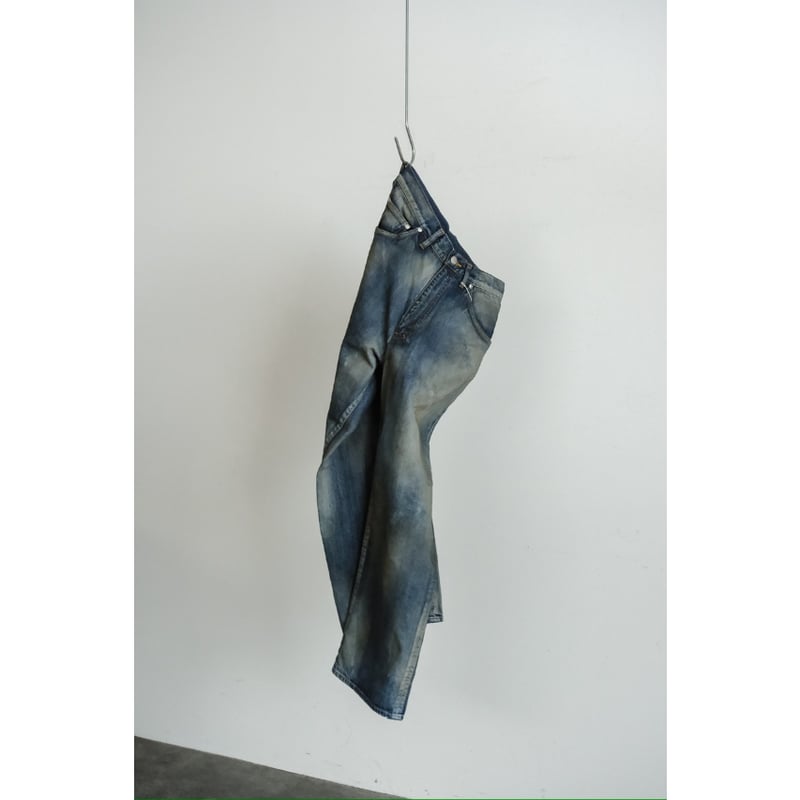 ANCELLM AGING MIDDLE STRAIGHT 5P DENIM PANTS |