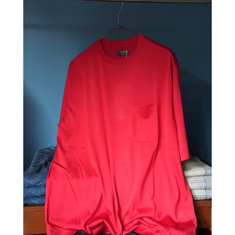 MAATEE&SONS Ex. WASHABLE SILK POCKET-TEE