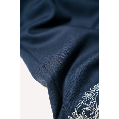 MAATEE&SONS Ex. 裾刺繍 SHORT TROUSER  "和製Tonik Wool"