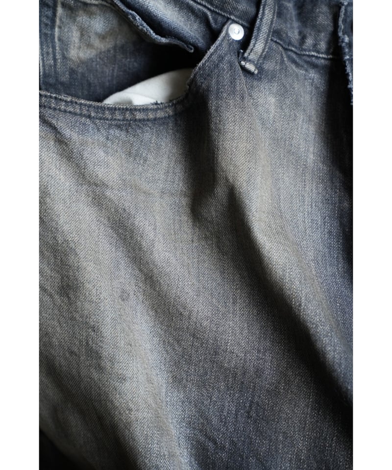 ANCELLM AGING WIDE DENIM 5P PANTS | MusterWerk ANCELLM AGING WIDE DENIM 5P PANTS | MusterWerk