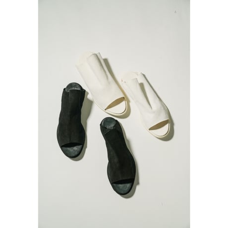 GUIDI "E29C" KANGAROO REVERSE OPEN TOE / FLAT SOLE LEATHER