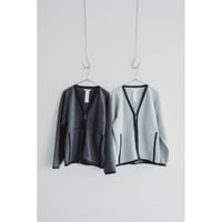 YE OLDE & NEW MAN "RANDONNEUR" WOOL FLEECE V NECK LINER CARDIGAN