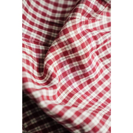 MAATEE&SONS Ex. "LINEN/SILK CK" S.S. SHORTS "PORORI"