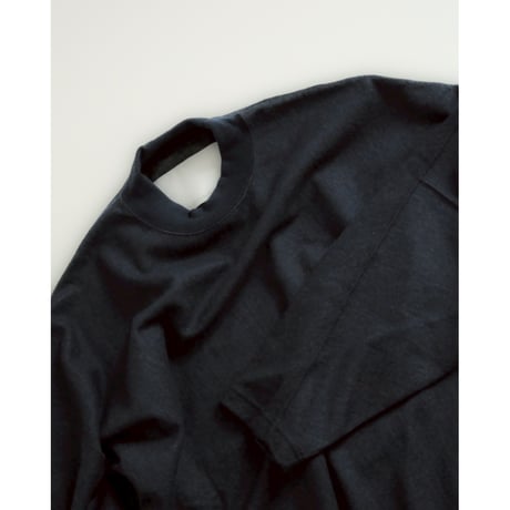nonnotte "Super 120s Light Inlay Melton" Draping C/N Pullover