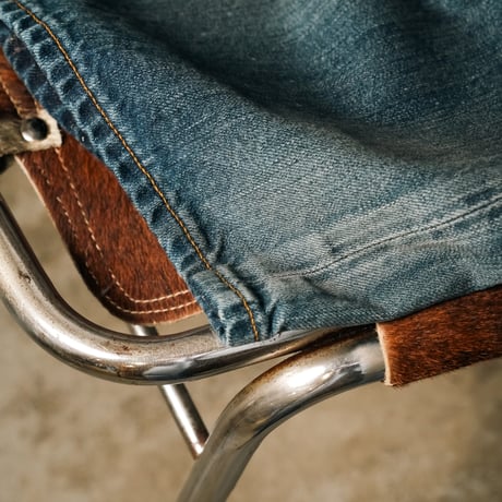 ANCELLM AGING WIDE DENIM 5P PANTS