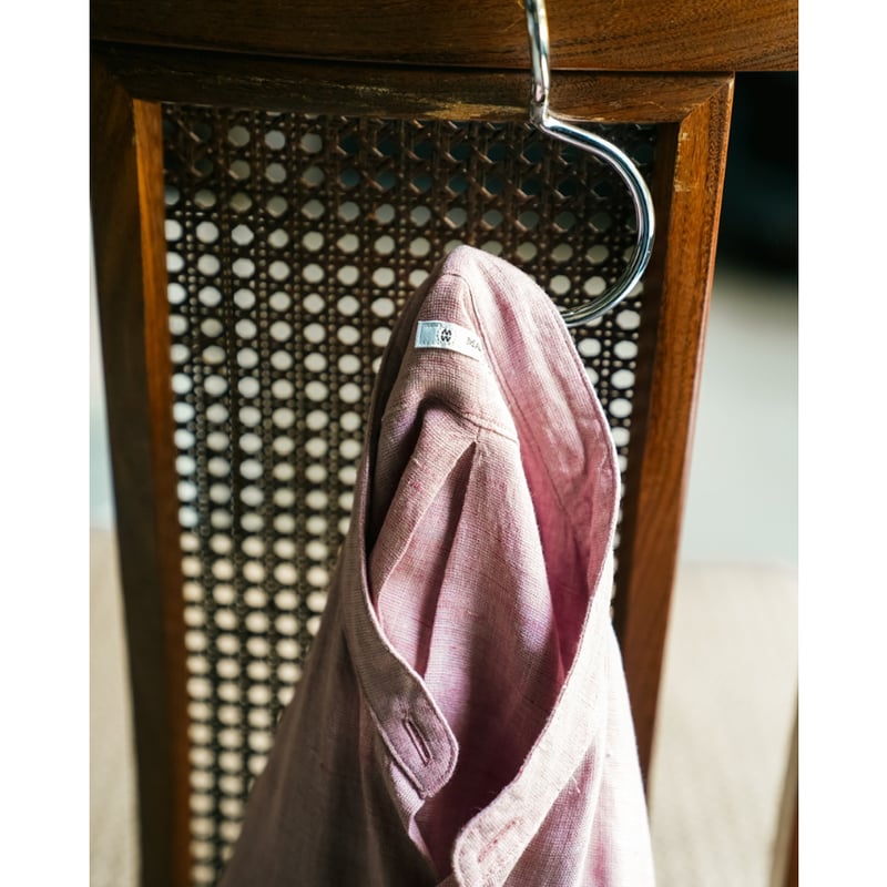 サイズ3 マーティーアンドサンズ リネンフリンジシャツ 鉄焙煎 サイズ3 マーティーアンドサンズ リネンフリンジシャツ 鉄焙煎