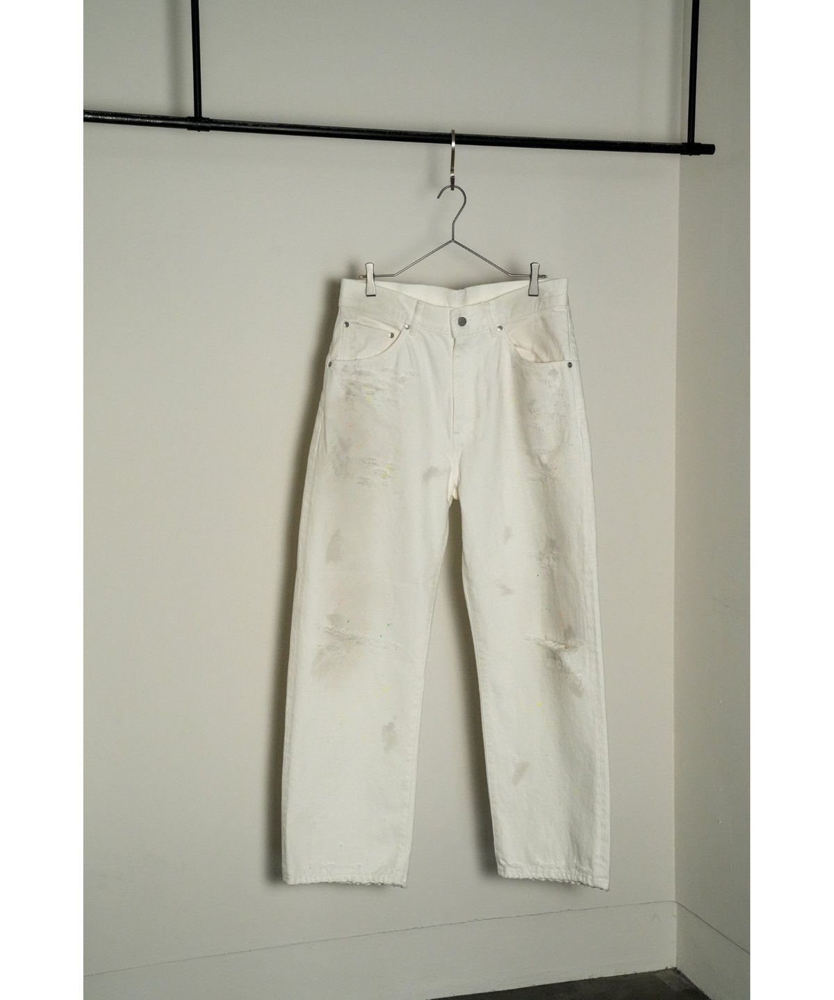 ANCELLM Ex. DAMAGE DENIM STRAIGHT 5P PANTS | Mu ANCELLM Ex. DAMAGE DENIM STRAIGHT 5P PANTS | Mu