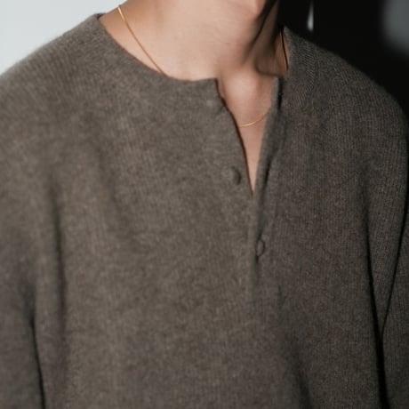 WALENODE  innocent YAK Henley-neck sweater