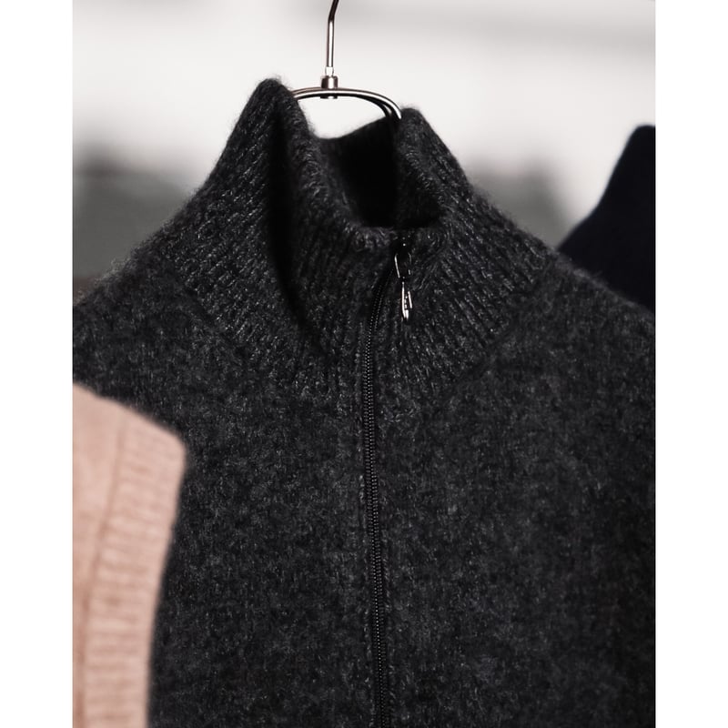 MAATEE&SONS CASHMERE 強圧縮 ZIP VEST 