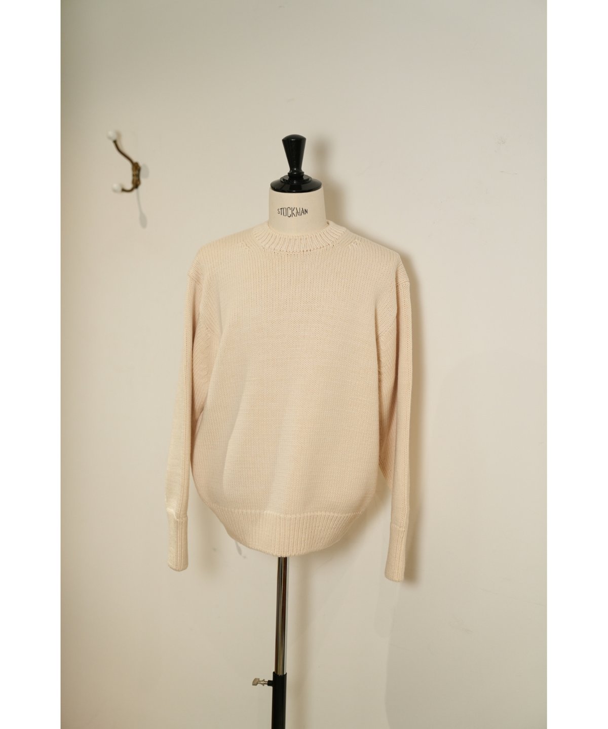 Olde H & Daughter WOOSTED WOOL CREW NECK P/O |