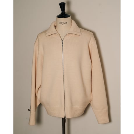 Olde H & Daughter Ex. WOOSTED WOOL DRIVERS KNIT JACKET