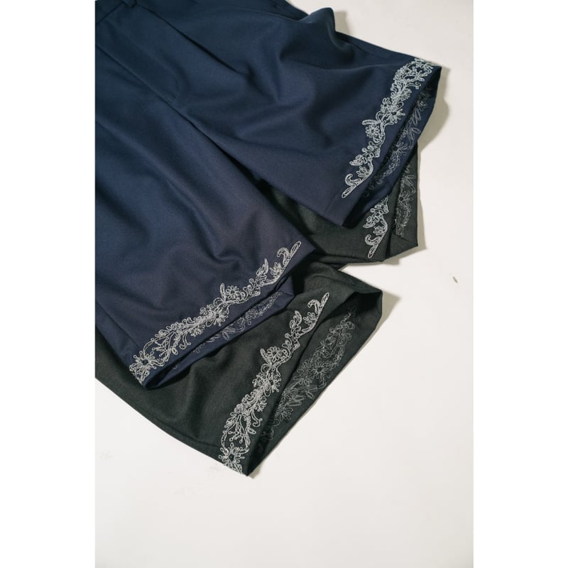 MAATEE&SONS Ex. 裾刺繍 SHORT TROUSER 