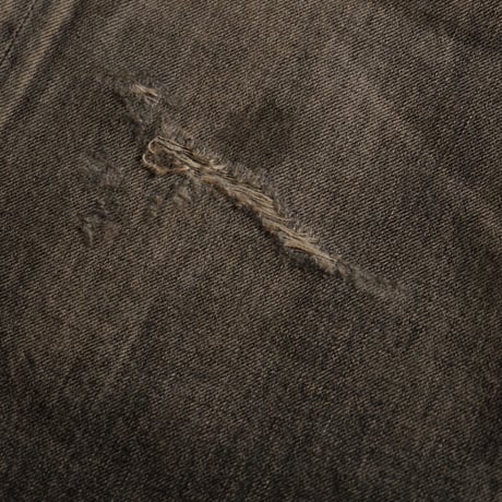 ANCELLM P/DAMAGE DENIM STRAIGHT 5P PANTS