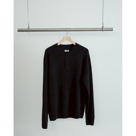 WALENODE  innocent YAK Henley-neck sweater