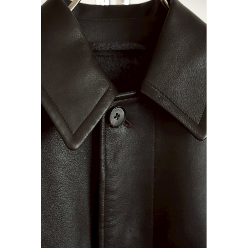 MAATEE&SONS SPANISH LAMB 裏カシミヤ LEATHER HALF COA