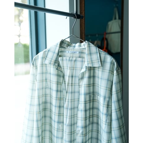 MAATEE&SONS  "H"WOOL OPEN COLLAR SHIRTS